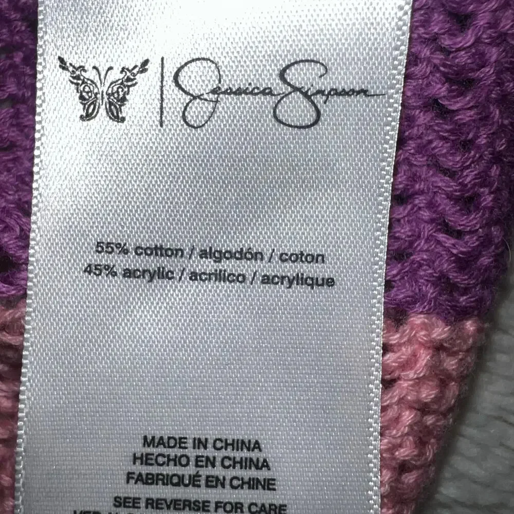 Colorful Pastel Jessica Simpson Cordelia Pointelle Kimono Multicolor Size Small
